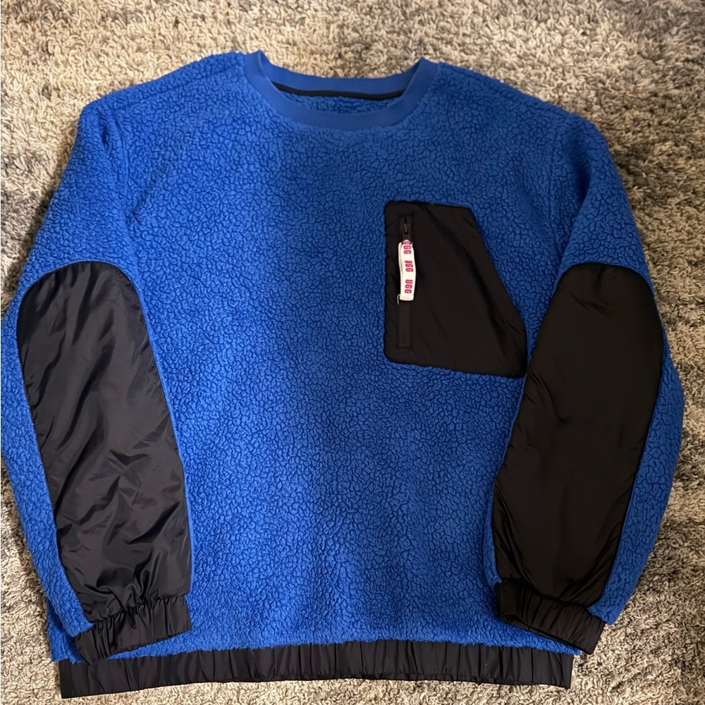 UGG Blue and Black Crewneck Sweater